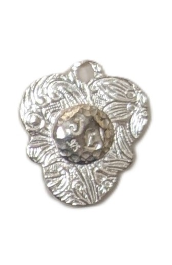 Judy Larson's Hearts and Flowers Charms - , Classic Wire Jewelry, Cutting, Cutting Tool, Cutters, Filing, Finishing, Butane Torch, Soldering, Solder, Design,  stamped with maker initials and metal content.